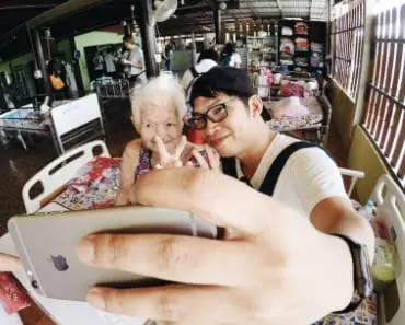 QNET Spends Quality Time With Abandoned Elders In Thailand