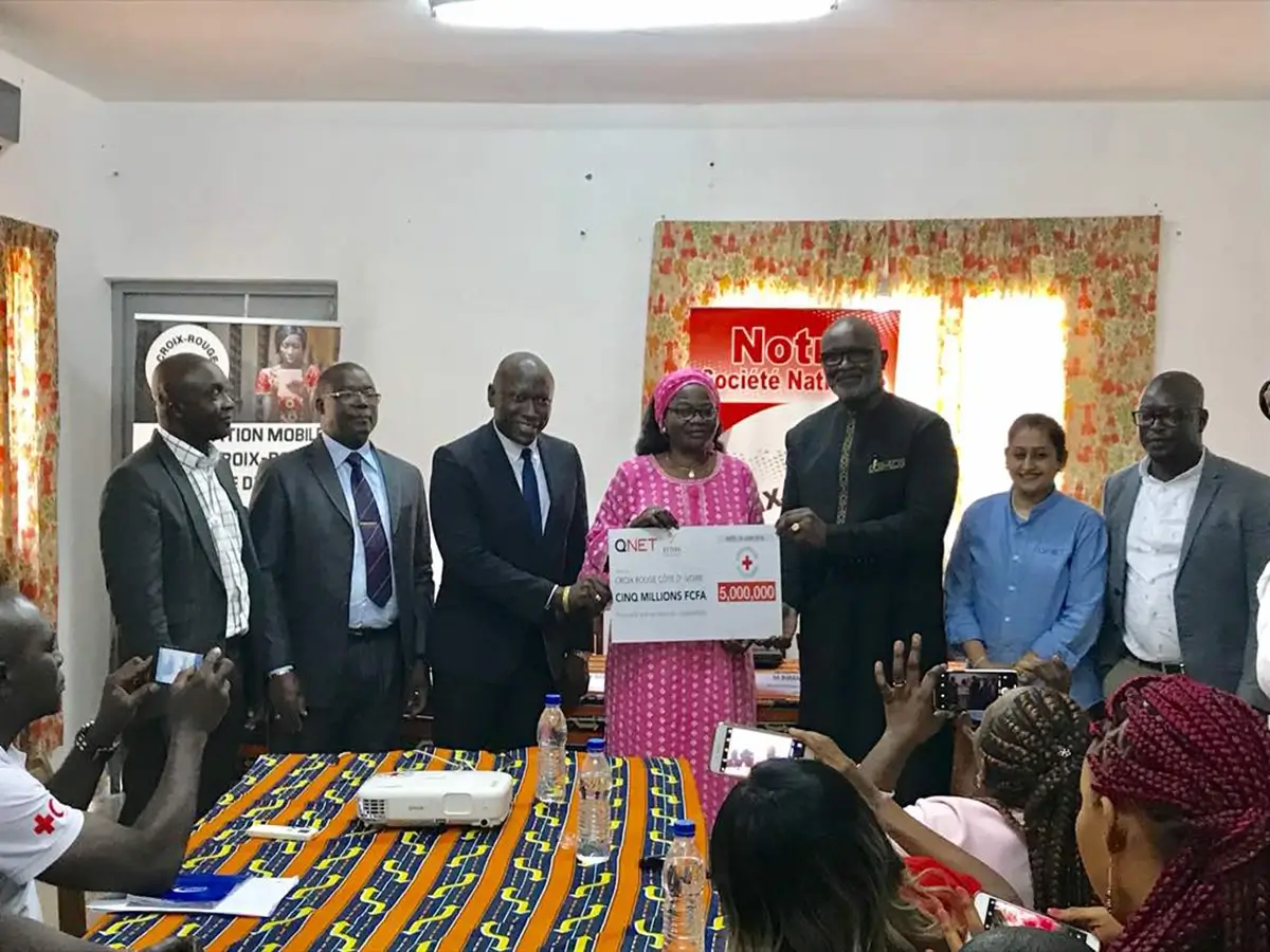 Flood Relief In Ivory Coast: Qnet Donates Cfa 5 Million To Red Cross 2 Africa Red Cross