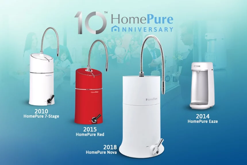 Displaying the full spectrum of HomePure products in commemoration of HomePure's 10th anniversary.