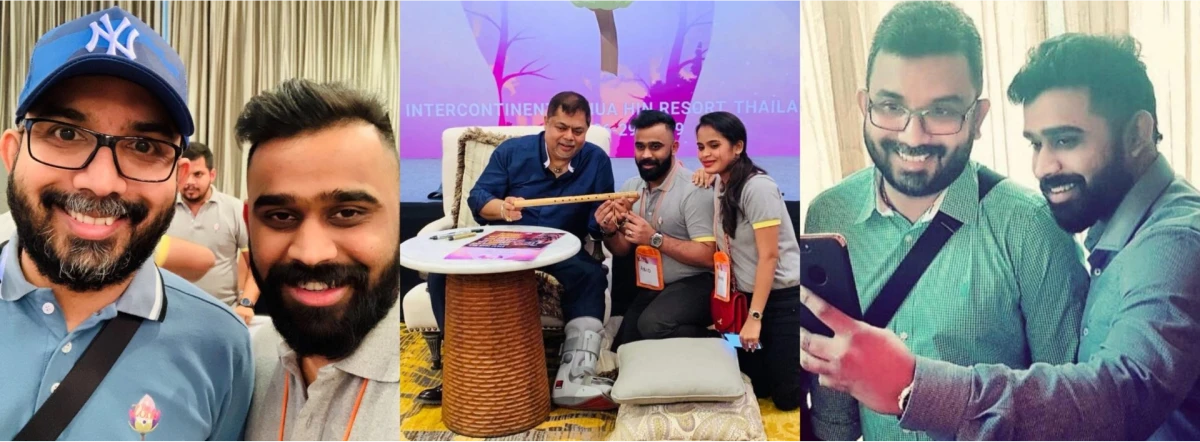 Abid Pottayil with chief pathman and dato sri