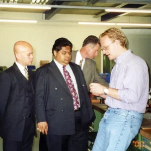 Unforgettable Defining Moments In Qnet History 6 QNET Dato Sri Vijay Eswaran and Joseph “Japadas” Bismark watch factory