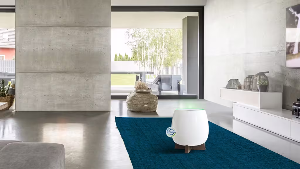 The Ever-Handy Guide On What To Do When Someone In Your Home Is Sick With An Airborne Virus 2 Homepure zayn in open living room area filtering whole room.